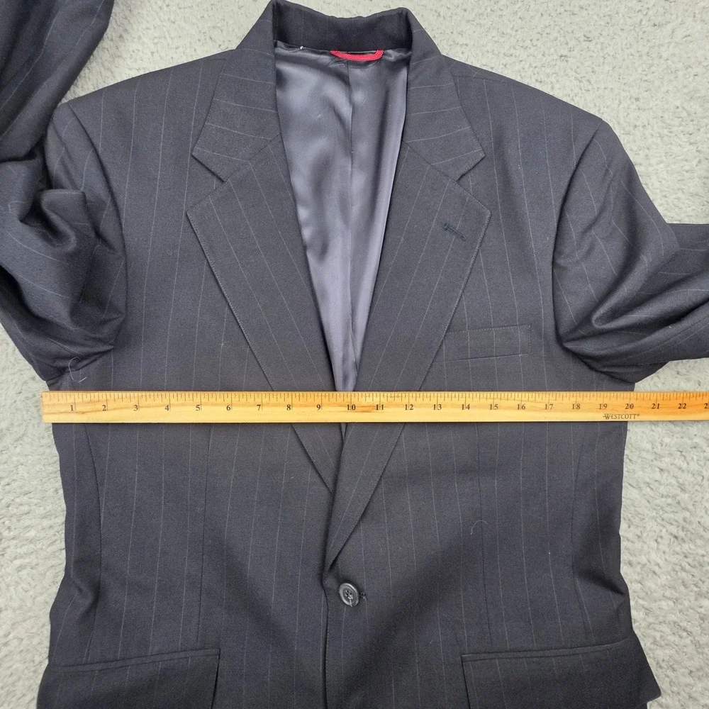 Jos. A. Bank Executive Collection Blazer Mens Navy Blue‎ Pinstripe No SZ tag 40S